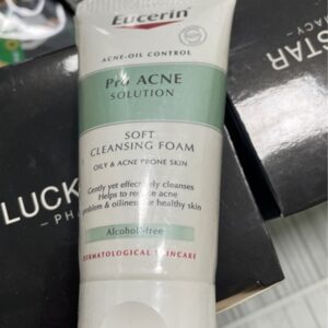 Mini eucerin acne-oil control pro acne solution soft cleansing foam 50g