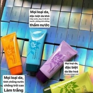 Kem chống nắng cellio hyaluron whitening sun cream spf50+/pa+++ # cấp ẩm, chống lão hoá, kháng nước