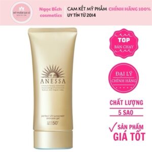 Gel chống nắng dưỡng ẩm bảo vệ hoàn hảo anessa perfect uv sunscreen skincare gel n spf50+/pa++++ 90g