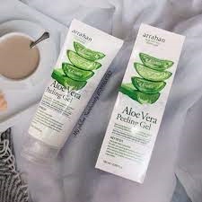 Tẩy da chết mặt arrahan aloe vera peeling gel