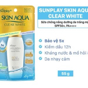 Chống nắng aqua milk clear white 55g