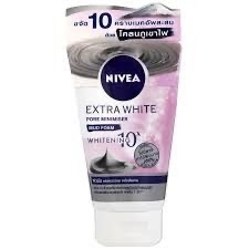 Nivea extra white pore minimizer mud foam 100g