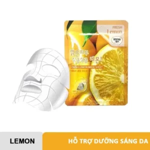 Mặt nạ “3w clinic fresh lemon mask sheet” làm mềm, thư giãn, cấp ẩm cho da. làm đều màu, nuôi dưỡng tế bào da. cho bạn 1 làn da khoẻ mạnh xuất xứ: hàn quốc