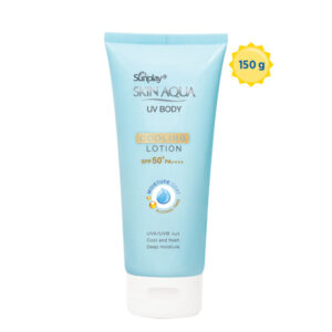 Kem chống nắng dưỡng thể sunplay skin aqua uv body cooling lotion spf 50+ pa++++ 150g- màu xanh ktđ