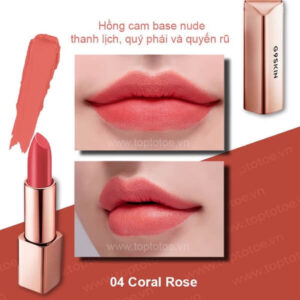 Son lì siêu mịn g9 skin first v-fit lipstick no.04 coral rose - hồng cam