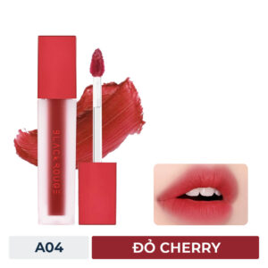 Son kem lì black rouge air fit velvet tint a04 rasberry syrup đỏ cherry