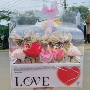 Hộp hoa và bướm