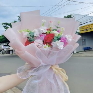 [Nhiều mẫu] Bó hoa sáp mix 20-25 bông